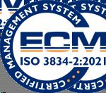 ECM Certified Management System mark, ISO 3834-2:2021