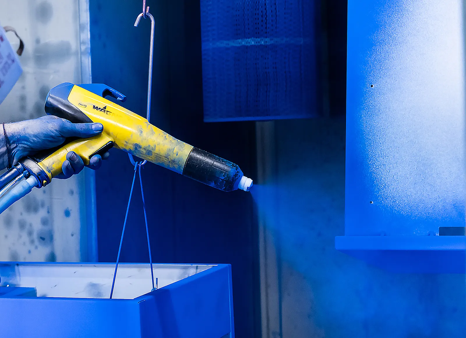 Powder coating, in-house